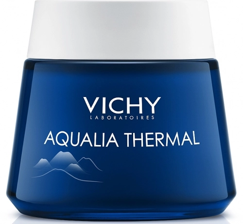 VICHY AQUALIA THERMAL Крем-гель ночной для глубокого увлажнения кожи Крем в Казахстане, интернет-аптека Aurma.kz