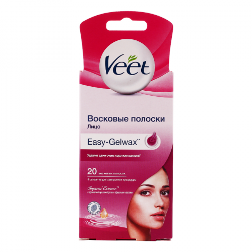 VEET Полоски восковые для лица Suprem Essence 18пол  в Казахстане, интернет-аптека Рокет Фарм