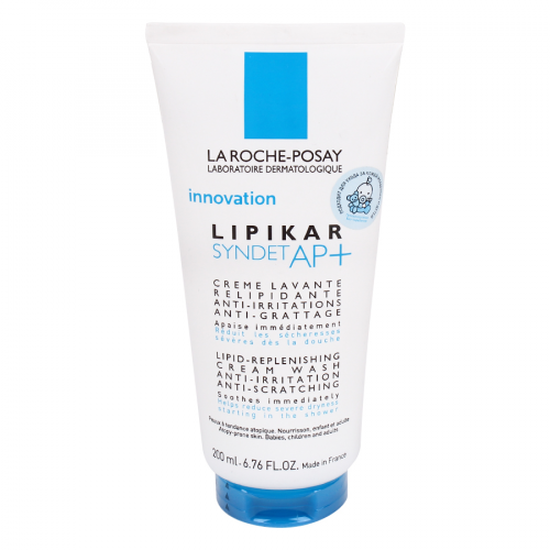 LA ROCHE-POSAY LIPIKAR SYNDET AP+ Крем-гель для лица и тела Очищающий 200мл  в Казахстане, интернет-аптека Aurma.kz