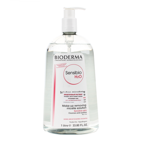 BIODERMA SENSIBIO Раствор мицелловый для снятия макияжа 1л  в Казахстане, интернет-аптека Aurma.kz