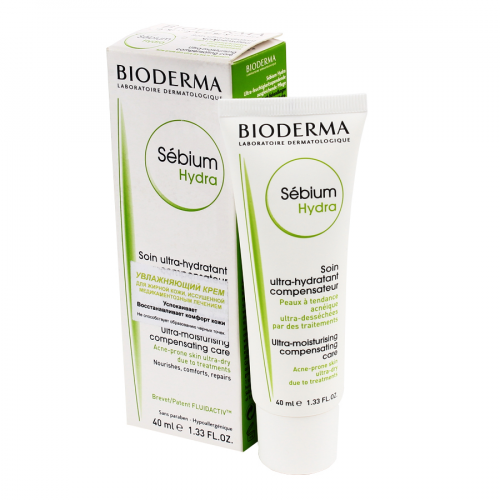 BIODERMA SEBIUM Крем увлажняющий, 40мл.  в Казахстане, интернет-аптека Aurma.kz