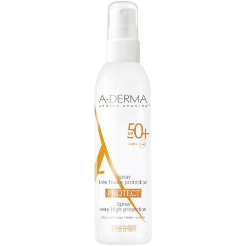 A-DERMA PROTECT Спрей солнцезащитный SPF-50+ 200мл  529552  в Казахстане, интернет-аптека Aurma.kz