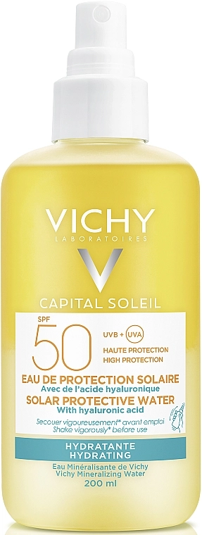 Солнцезащитный двухфазный спрей VICHY CAPITAL SOLEIL увлажняющий SPF 50 Спрей в Казахстане, интернет-аптека Aurma.kz