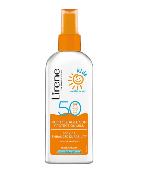 Солнцезащитное молочко Lirene Kids SPF50  в Казахстане, интернет-аптека Aurma.kz