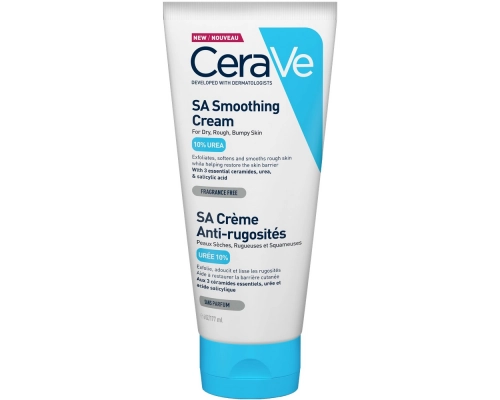 CeraVE SA Крем смягчающий для сухой огрубевшей и неровной кожи  в Казахстане, интернет-аптека Aurma.kz