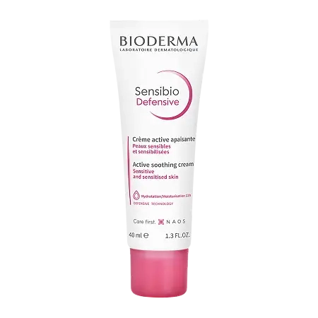 Bioderma Sensibio Defensive Крем легкий увлажняющий для чувствительной кожи лица  в Казахстане, интернет-аптека Aurma.kz