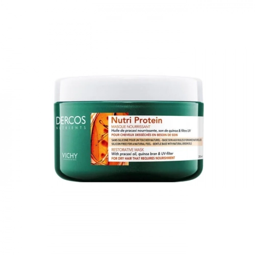 Vichy Dercos Nutrients Nutri Protein маска для волос восстанавливающая  в Казахстане, интернет-аптека Aurma.kz