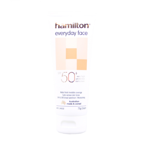 HAMILTON Крем солнцезащитный Everyday Face SPF50+ 75гр 7227  в Казахстане, интернет-аптека Aurma.kz