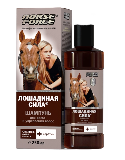 Horse Force Лошадиная сила шампунь для роста и укрепления волос  в Казахстане, интернет-аптека Aurma.kz