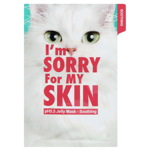 I'M SORRY FOR MY SKIN Маска тканевая успокаивающая ph 5.5 jelly mask soothing (cat)  в Казахстане, интернет-аптека Aurma.kz