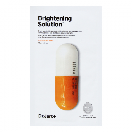 DR.JART+ Маска для лица тканевая двухфазная Brightening Solution осветляющая  в Казахстане, интернет-аптека Aurma.kz