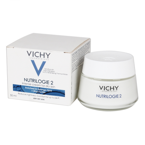 VICHY LABORATOIRES Крем-уход Nutrilogie 2 д/л интенсивного действия 50мл  в Казахстане, интернет-аптека Aurma.kz