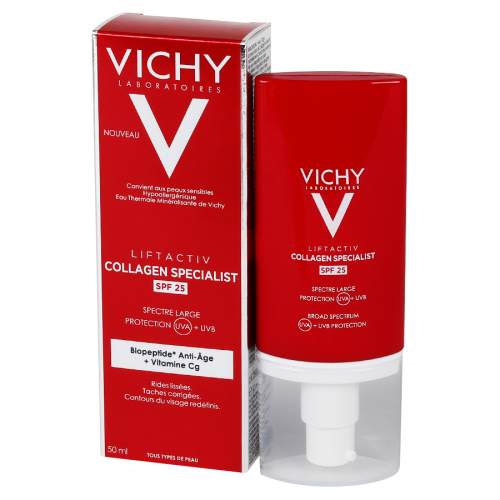 VICHY LABORATOIRES Коллаген СПЕЦ СПФ25 50мл  в Казахстане, интернет-аптека Aurma.kz