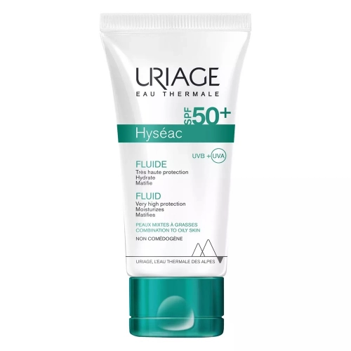 Uriage Hyseac флюид SPF50  в Казахстане, интернет-аптека Aurma.kz