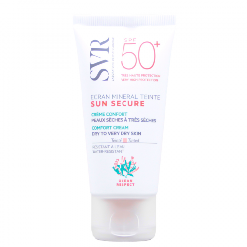 SVR SUN SECURE Крем-экран солнцезащитный для сухой кожи SPF-50+ 60гр.  в Казахстане, интернет-аптека Рокет Фарм