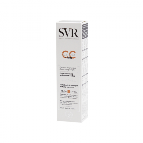 SVR LABORATOIRE DERMATOLOGIQUE Крем СС SPF50+ CLAIRIAL осветляющий 40мл ср,тон  в Казахстане, интернет-аптека Aurma.kz