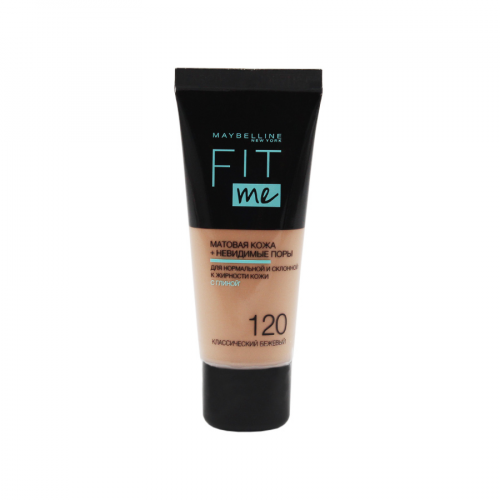 MAYBELLINE Крем тональный Fit me 30мл 120  в Казахстане, интернет-аптека Aurma.kz