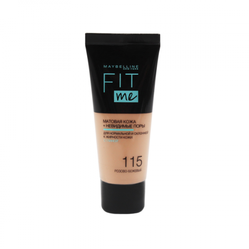 MAYBELLINE Крем тональный Fit me 30мл 115  в Казахстане, интернет-аптека Aurma.kz