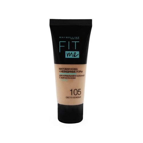 MAYBELLINE Крем тональный Fit me 30мл 105  в Казахстане, интернет-аптека Aurma.kz