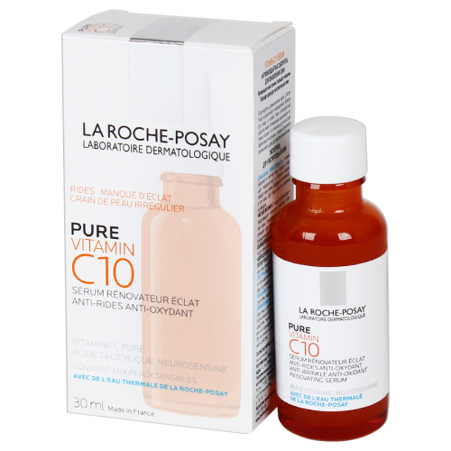 LA ROCHE-POSAY LABORATOIRE DERMATOLOGIQUE Сыворотка антиоксидантная PURE VITAMIN C10 30мл  в Казахстане, интернет-аптека Aurma.kz