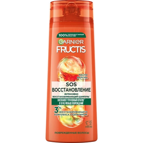 Garnier Fructis Шампунь SOS Восстановление шампунь Укрепляющий  в Казахстане, интернет-аптека Aurma.kz