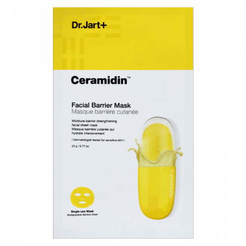 DR.JART+ Маска Ceramidin Facial Mask тканевая восстанавливающая с керамидами 22гр  в Казахстане, интернет-аптека Aurma.kz