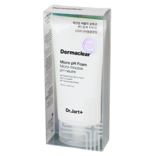 DR.JART+ Гель для умывания "Dermaclear Micro pH Foam" 120мл  в Казахстане, интернет-аптека Aurma.kz