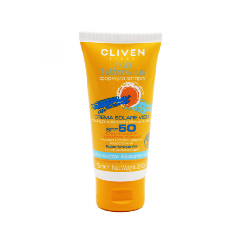 CLIVEN Крем для лица солнцезащитный SPF 50  в Казахстане, интернет-аптека Aurma.kz