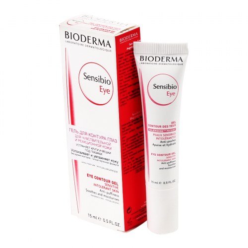 Bioderma sensibio гель увлажняющий для кожи вокруг глаз в Казахстане, интернет-аптека Aurma.kz