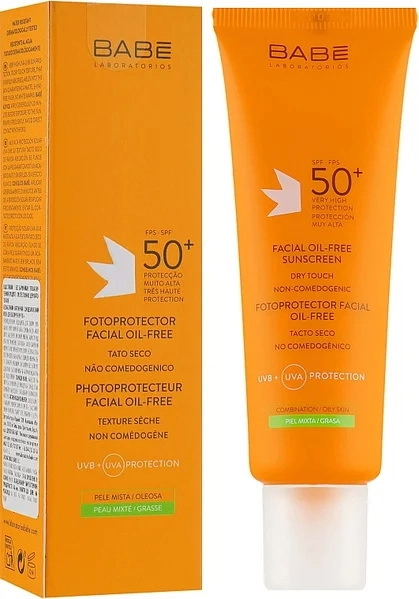 Babe Laboratorios Безмасляный матирующий солнцезащитный крем для лица SPF 50+  в Казахстане, интернет-аптека Aurma.kz