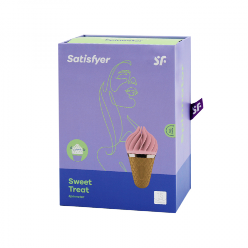 SATISFYER PRO Стимулятор клитора Sweet Treat с вращающимися лепестками 1,11,14,1  в Казахстане, интернет-аптека Aurma.kz