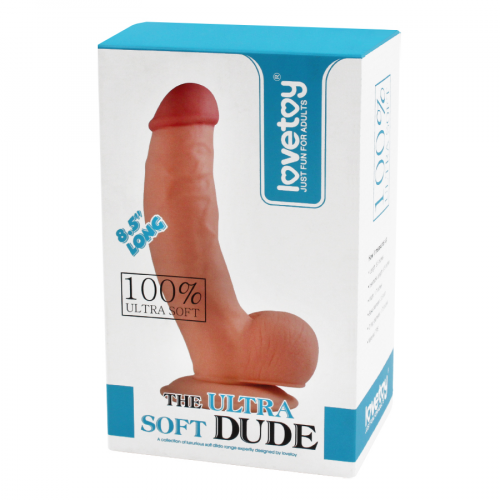 LOVETOY Фаллос The Ultra Soft Dude 8,5 LV1081  в Казахстане, интернет-аптека Aurma.kz