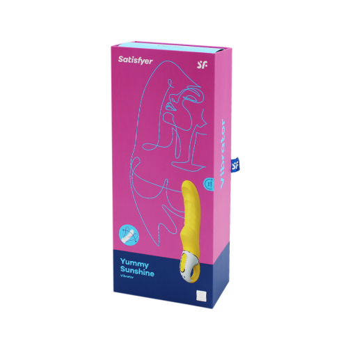 SATISFYER VIBES Вибратор нереалистичный "Yummy Sunshine", силикон, желтый, 22,5см. EE73-879-1017/26  в Казахстане, интернет-аптека Aurma.kz