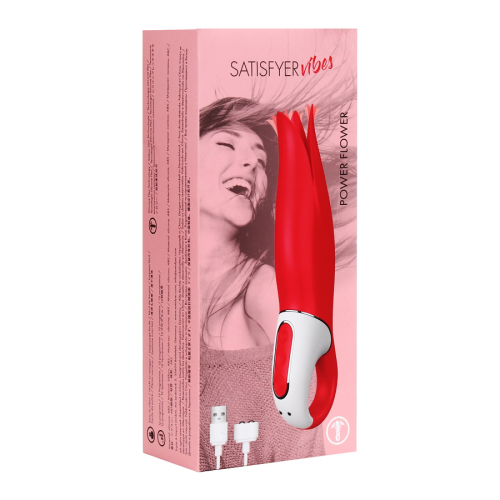 SATISFYER VIBES Power Flower  розовый  в Казахстане, интернет-аптека Рокет Фарм