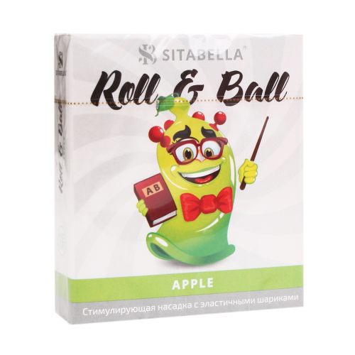 SITABELLA ROLL E BALL Насадка стимулирующая APPLE 1шт  в Казахстане, интернет-аптека Рокет Фарм