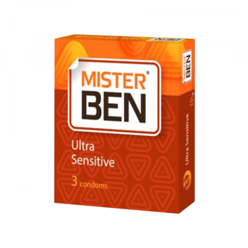 MISTER BEN Презерватив Ultra Sensitive 3шт  в Казахстане, интернет-аптека Рокет Фарм