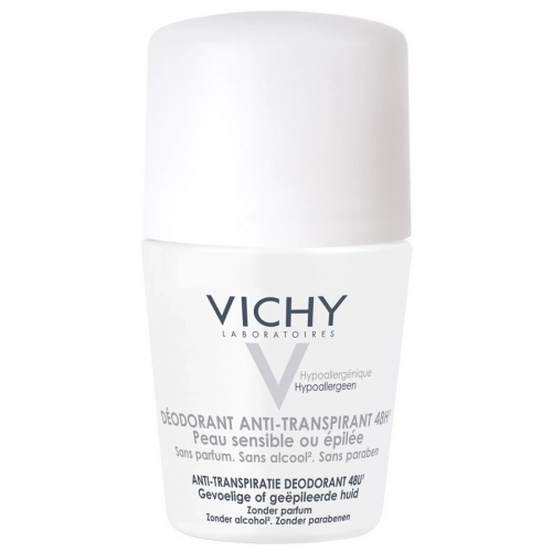 Vichy шариковый дезодорант для чувствительной кожи 48 часов 320300  в Казахстане, интернет-аптека Aurma.kz