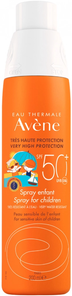 Avene Sun Спрей солнцезащитный Детский SPF 50  в Казахстане, интернет-аптека Aurma.kz