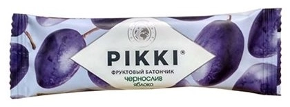 Батончики фруктовые PIKKI чернослив – яблоко	  в Казахстане, интернет-аптека Aurma.kz