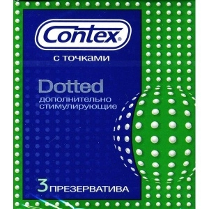 Презерватив Contex Dotted с точками N3 Презервативы в Казахстане, интернет-аптека Рокет Фарм