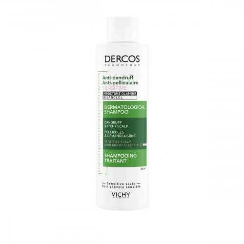 Vichy Dercos Sensitive Шампунь-уход интенсивный против перхоти для чувствительной кожи головы  в Казахстане, интернет-аптека Aurma.kz