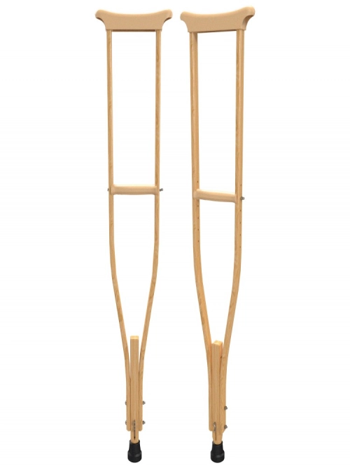 Костыль 749 деревянный с устройством против скольжения нагрузка 100кг  в Казахстане, интернет-аптека Aurma.kz