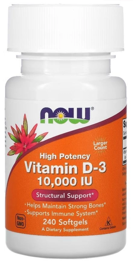 Now Foods Витамин D3  в Казахстане, интернет-аптека Aurma.kz