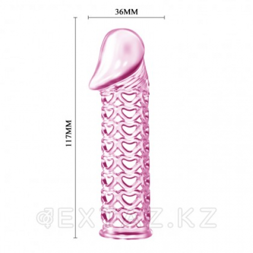Насадка - удлинитель пениса "Сердечки"  в Казахстане, интернет-аптека Aurma.kz