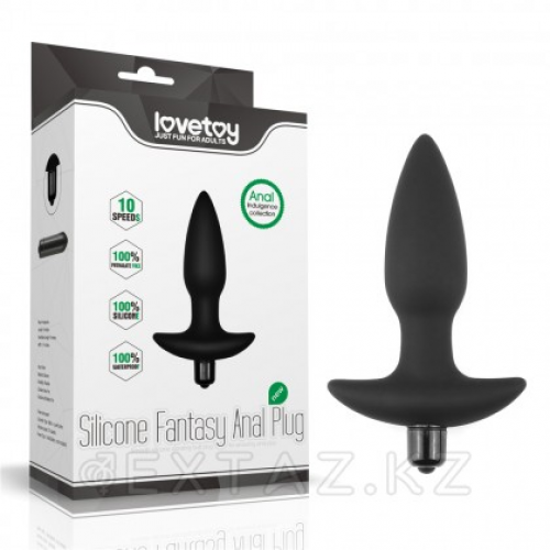 Силиконовый анальный плаг с вибрацией - Fantasy Anal Plug  в Казахстане, интернет-аптека Aurma.kz