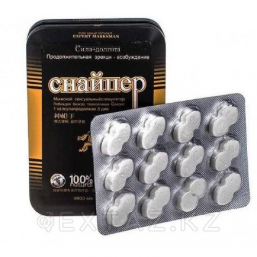 Мужской возбудитель "Снайпер" (12 таб.)  в Казахстане, интернет-аптека Aurma.kz