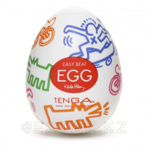 TENGA&Keith Haring Egg Мастурбатор яйцо Street в Казахстане, интернет-аптека Aurma.kz
