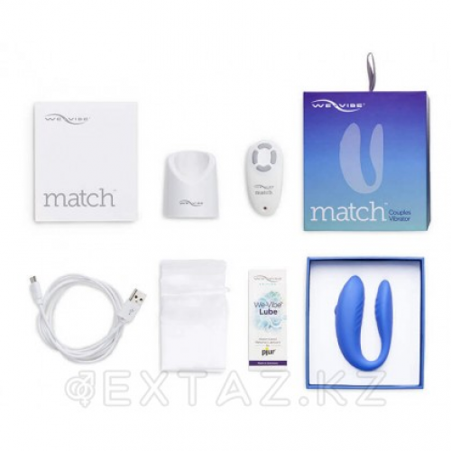 WE-VIBE Match Вибратор для пар голубой в Казахстане, интернет-аптека Aurma.kz