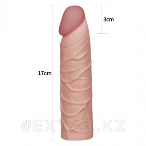 Насадка на пенис Pleasure X-TENDER (17*3,9)  в Казахстане, интернет-аптека Aurma.kz