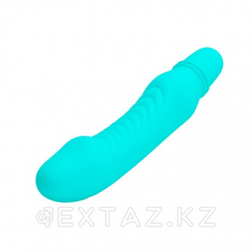 Мини вибратор "Stev" 13,5 x 2,9 см. бирюзовый в Казахстане, интернет-аптека Aurma.kz